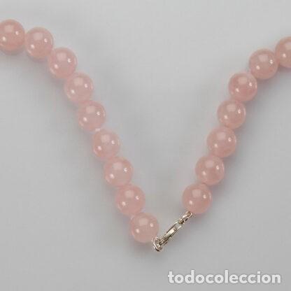 Joyeria: Collar para mujer de cuarzo rosa y plata. - Foto 2