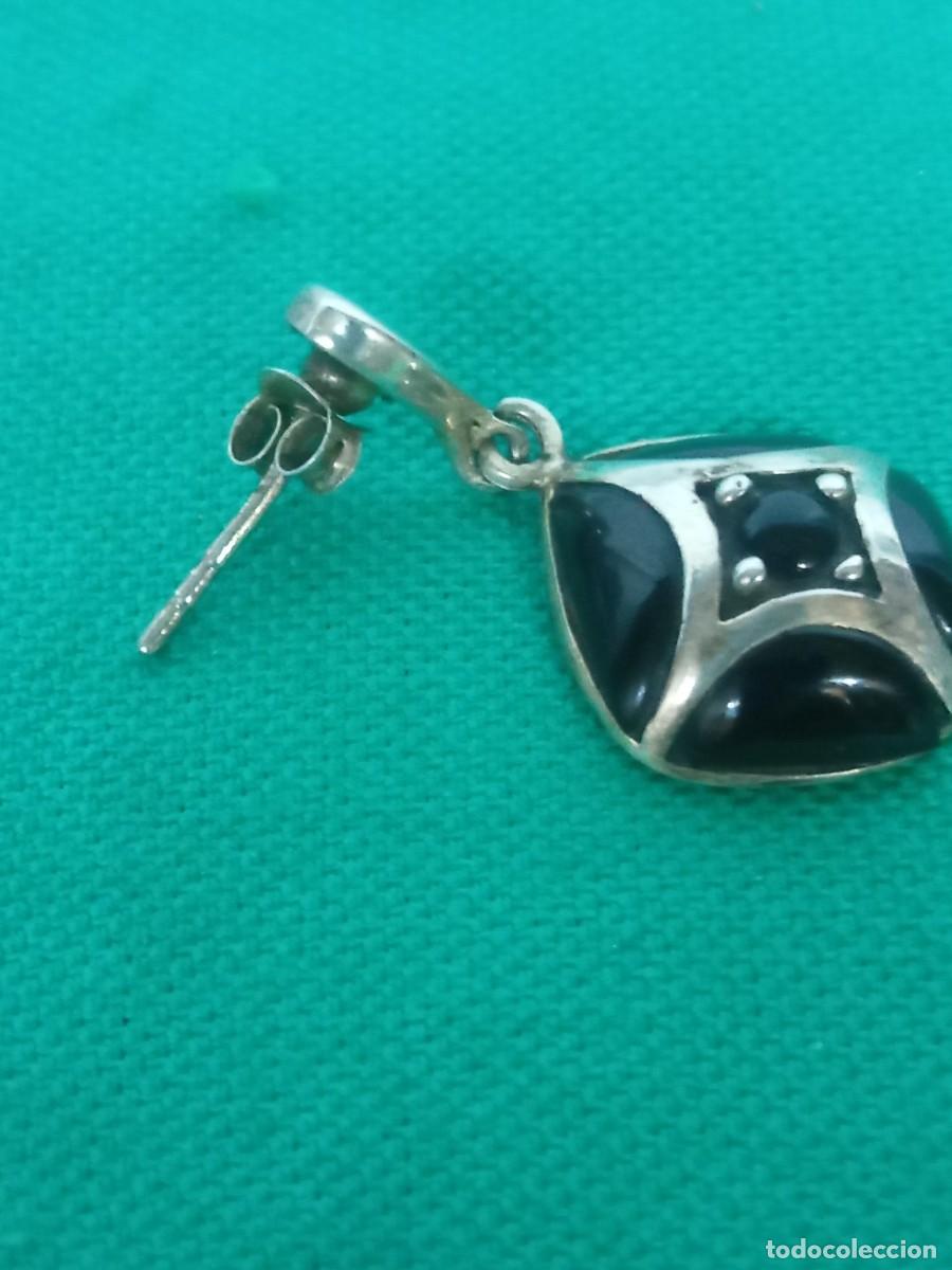 Joyeria: Pendientes plata y Onix + - Foto 3