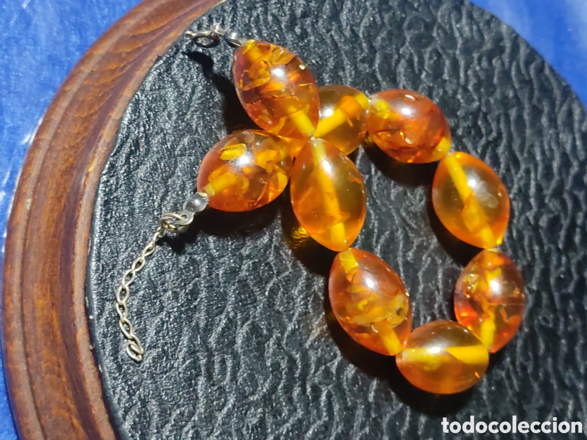 Joyeria: Pulsera de &aacute;mbar del baltico.Vintage. - Foto 5