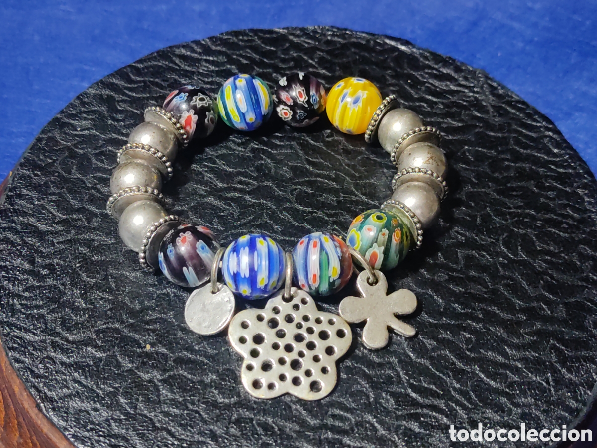 Joyeria: Pulsera bolas cristal de Murano. - Foto 1