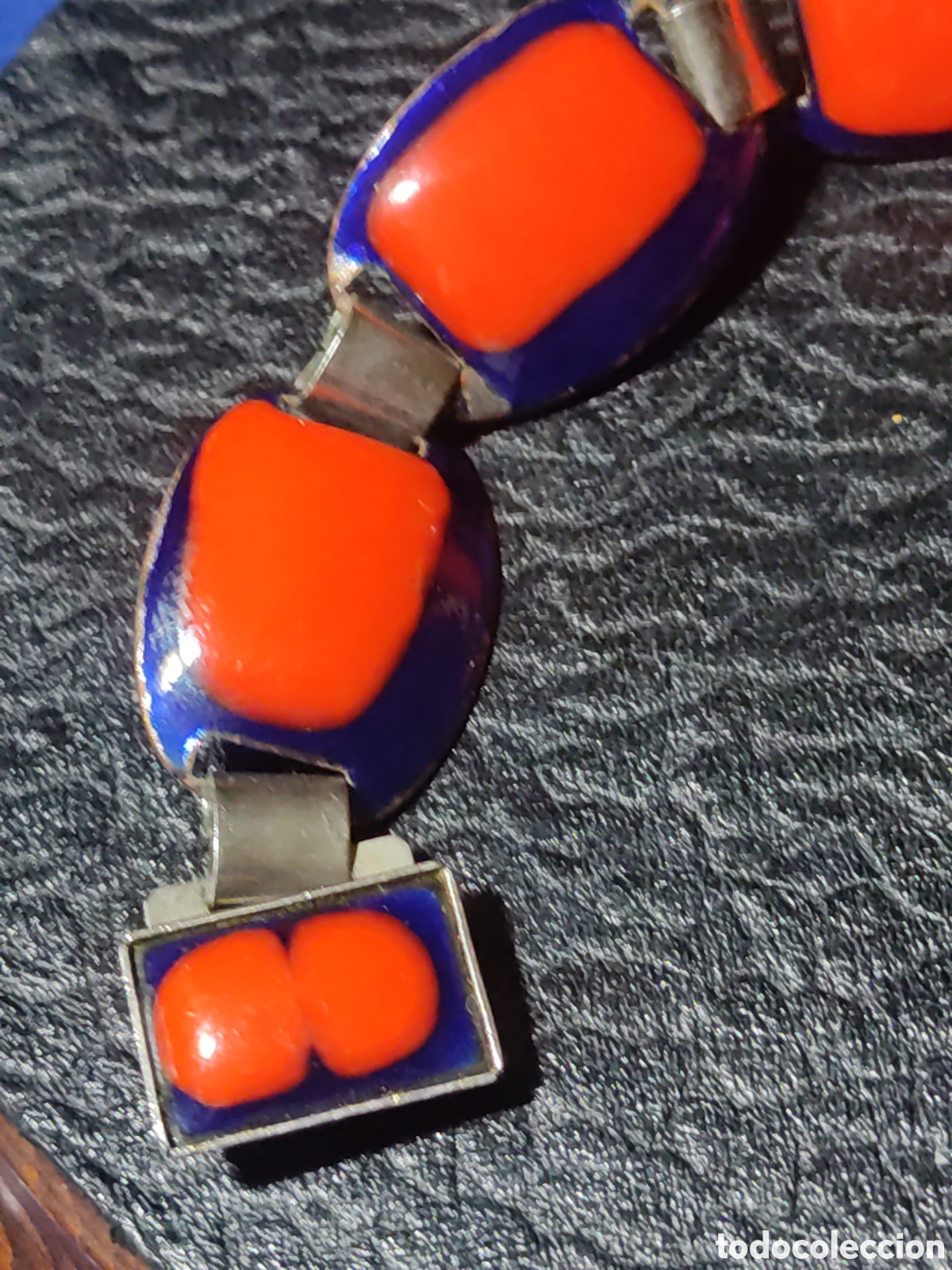 Joyeria: Pulsera esmaltada, vintage. - Foto 2