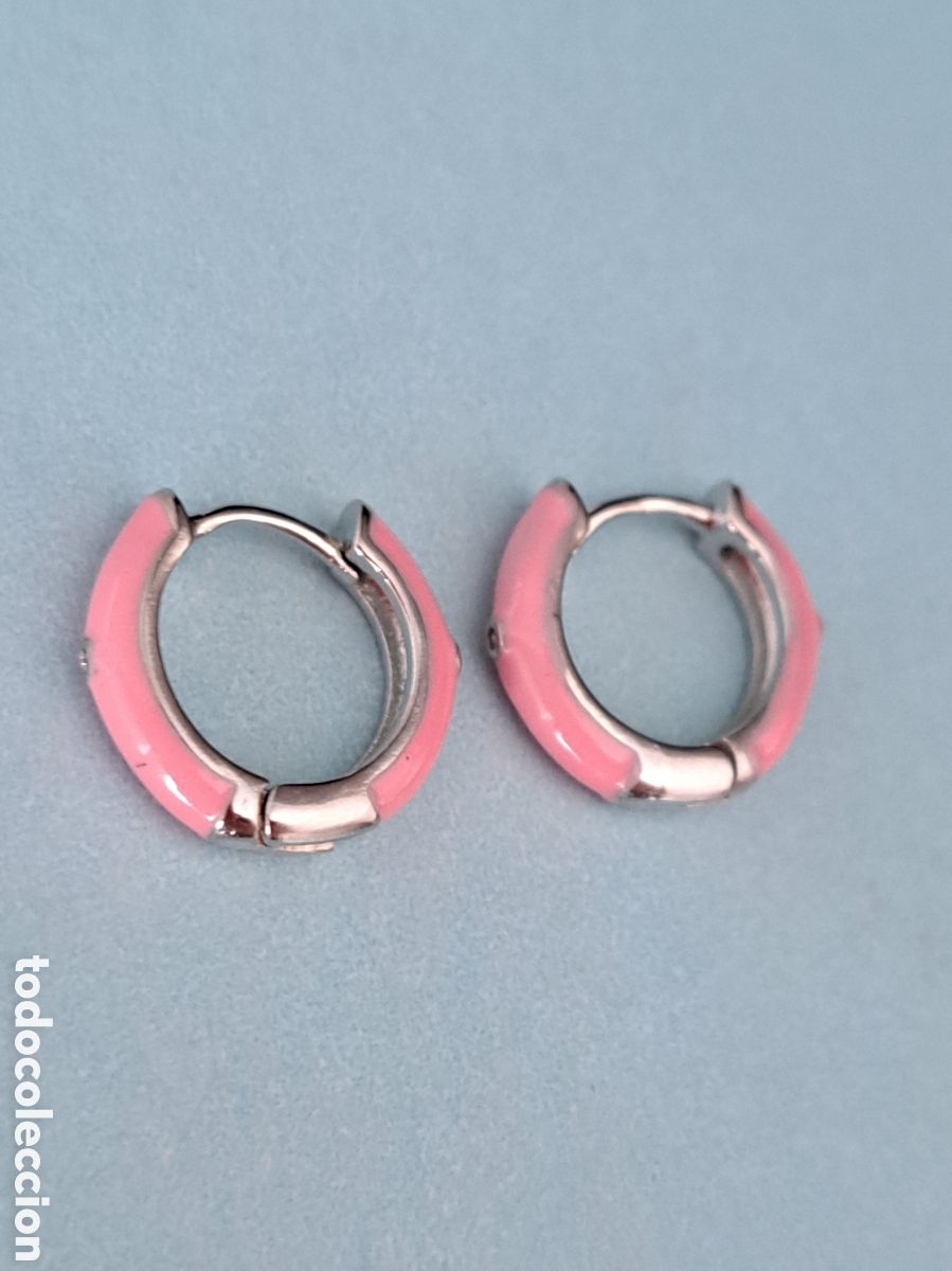 Joyeria: PRECIOSOS PENDIENTES DE PLATA Y ESMALTE ROSA CHICLE. REF S1 C PENDIENTES - Foto 1