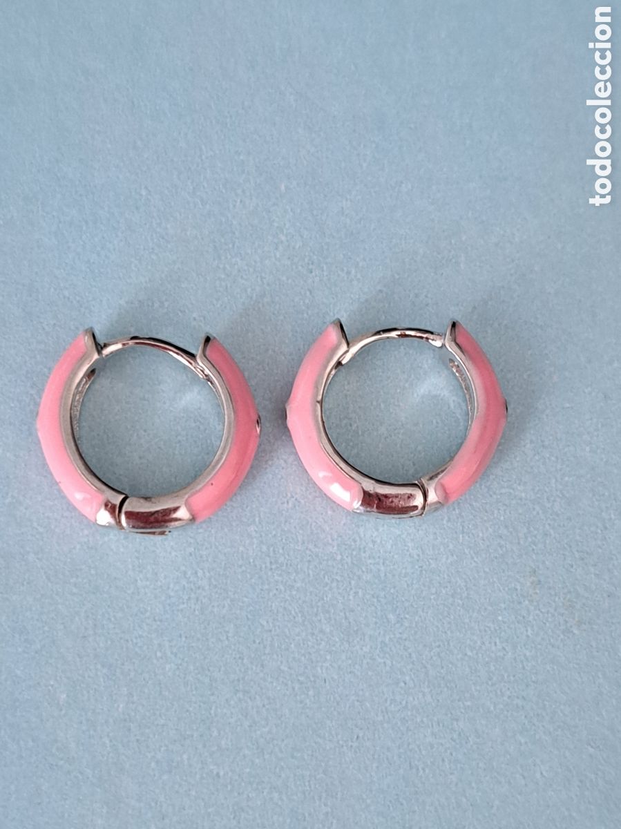 Joyeria: PRECIOSOS PENDIENTES DE PLATA Y ESMALTE ROSA CHICLE. REF S1 C PENDIENTES - Foto 2