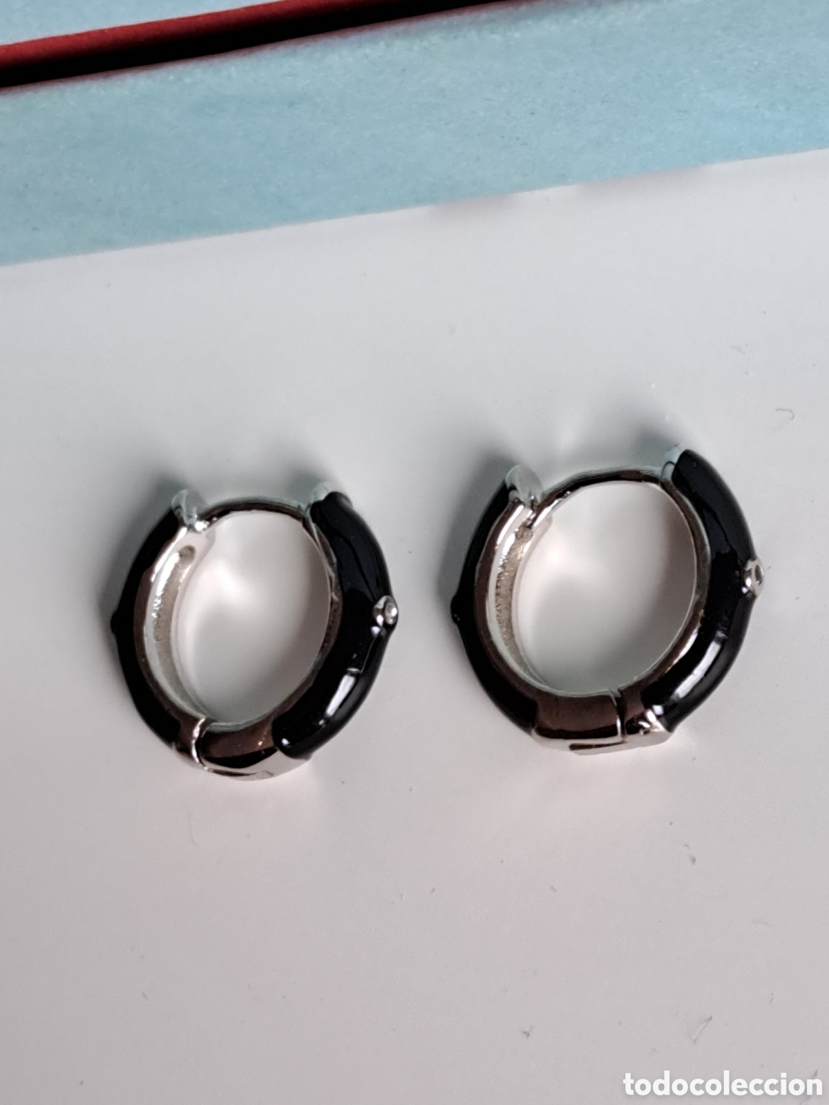 Joyeria: PRECIOSOS PENDIENTES DE PLATA Y ESMALTE NEGRO. REF S2 C PENDIENTES - Foto 3