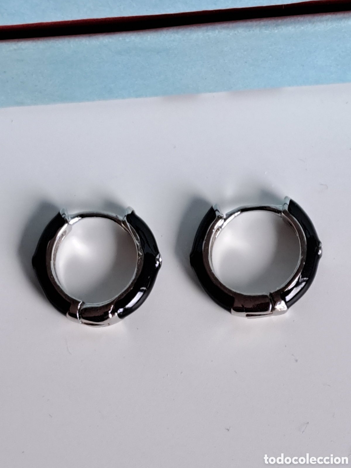 Joyeria: PRECIOSOS PENDIENTES DE PLATA Y ESMALTE NEGRO. REF S2 C PENDIENTES - Foto 4