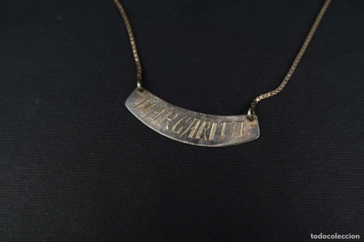 Joyeria: Antiguo Colgante de Plata con Cadena - Foto 2