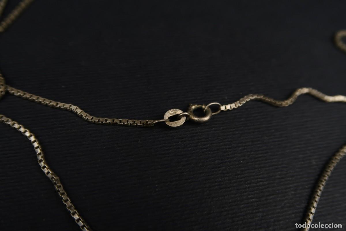 Joyeria: Antiguo Colgante de Plata con Cadena - Foto 4