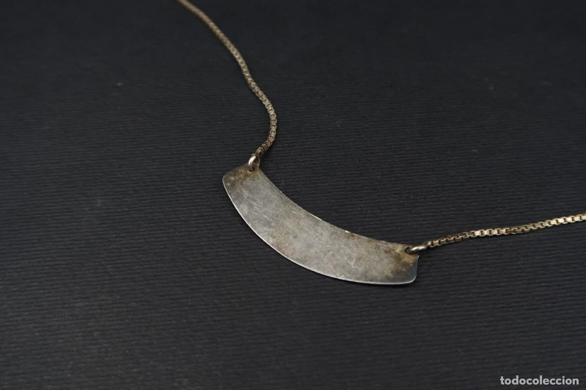 Joyeria: Antiguo Colgante de Plata con Cadena - Foto 6