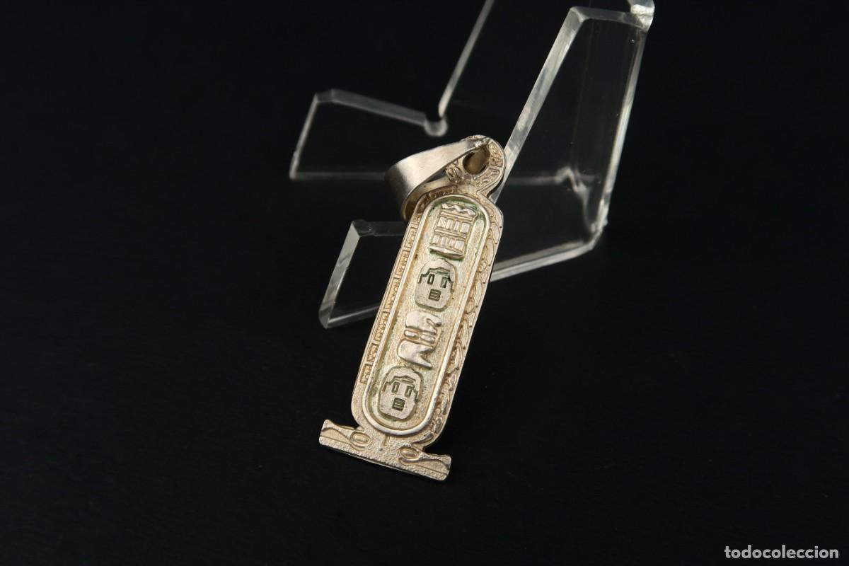 Joyeria: Antiguo Colgante Egipcio de Plata - Foto 2