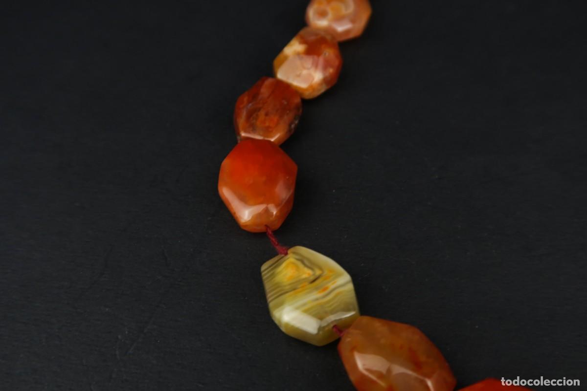 Joyeria: Antiguo Collar de &Aacute;gata - Foto 3