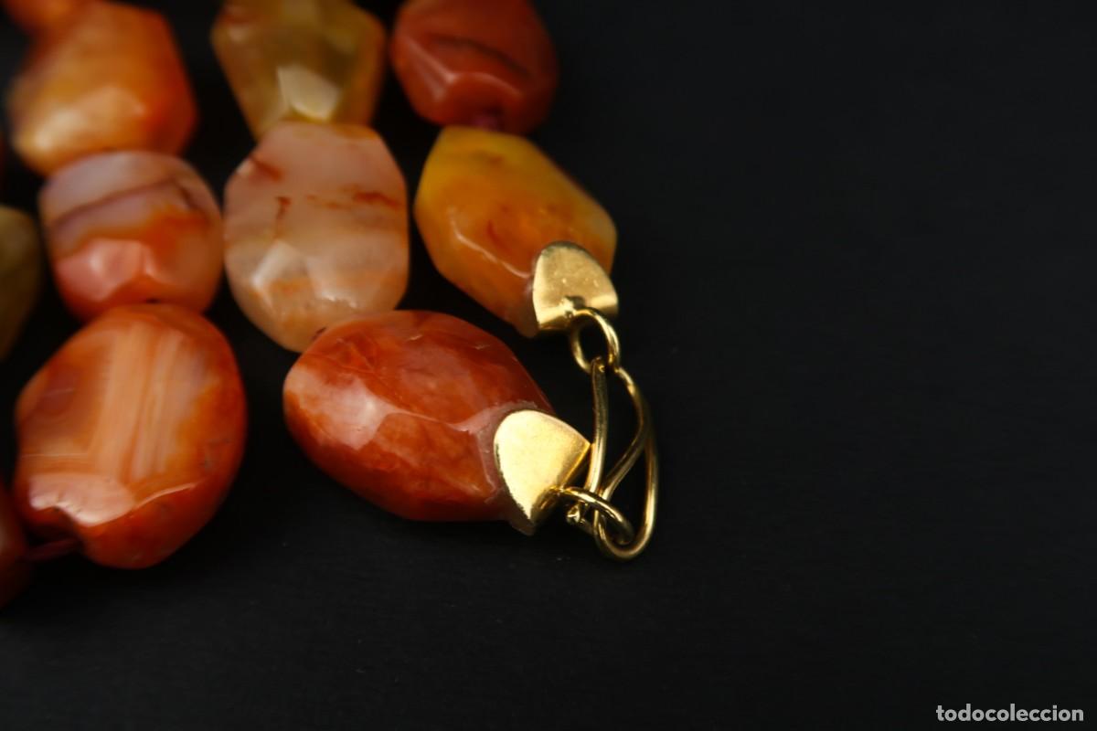 Joyeria: Antiguo Collar de &Aacute;gata - Foto 9