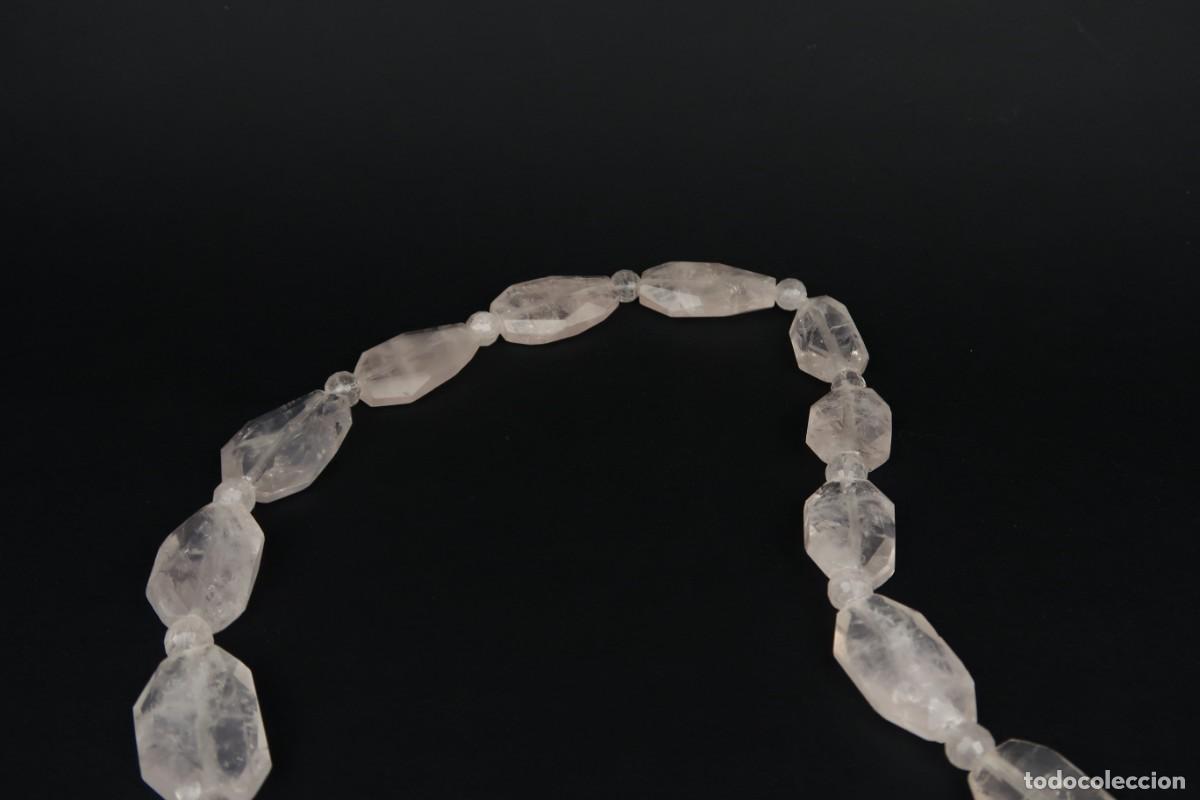 Joyeria: Antiguo Collar de Cuarzo Rosa - Foto 5