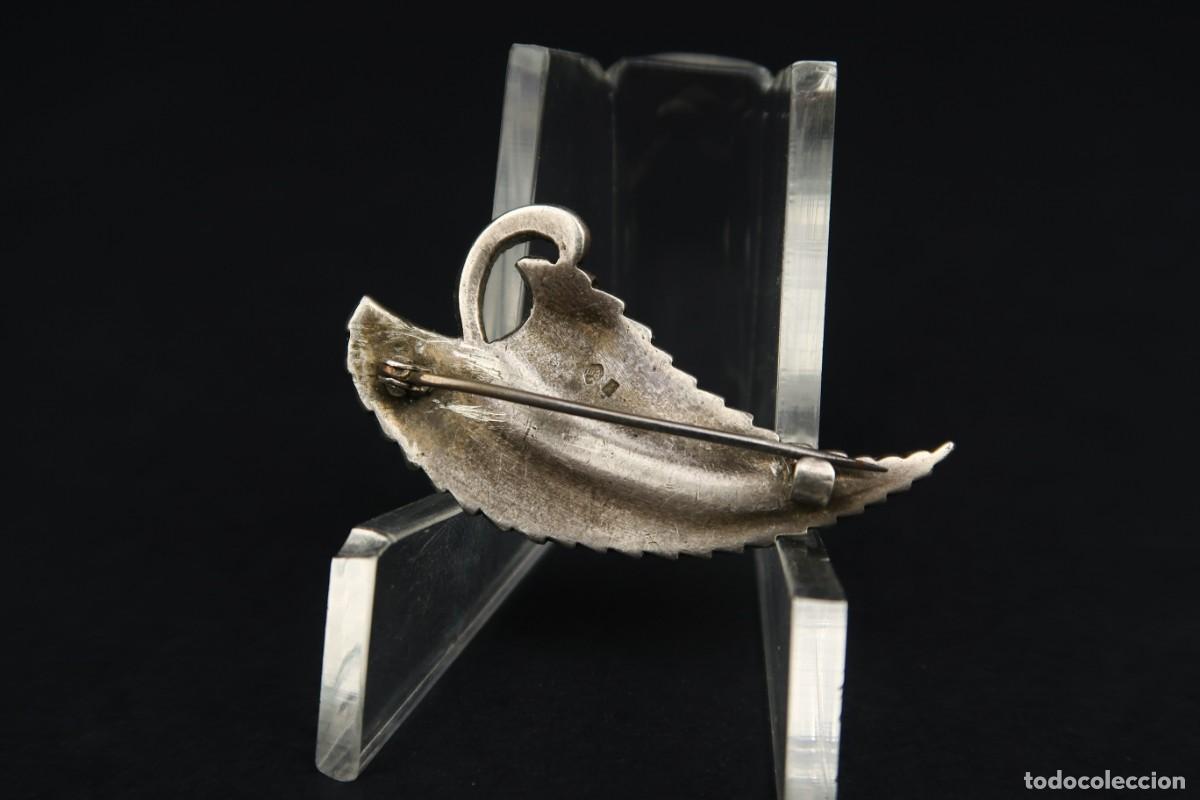 Joyeria: Antiguo Broche de Plata y Marcasitas - Foto 5