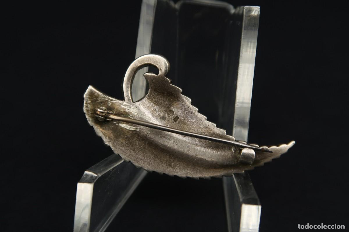 Joyeria: Antiguo Broche de Plata y Marcasitas - Foto 6