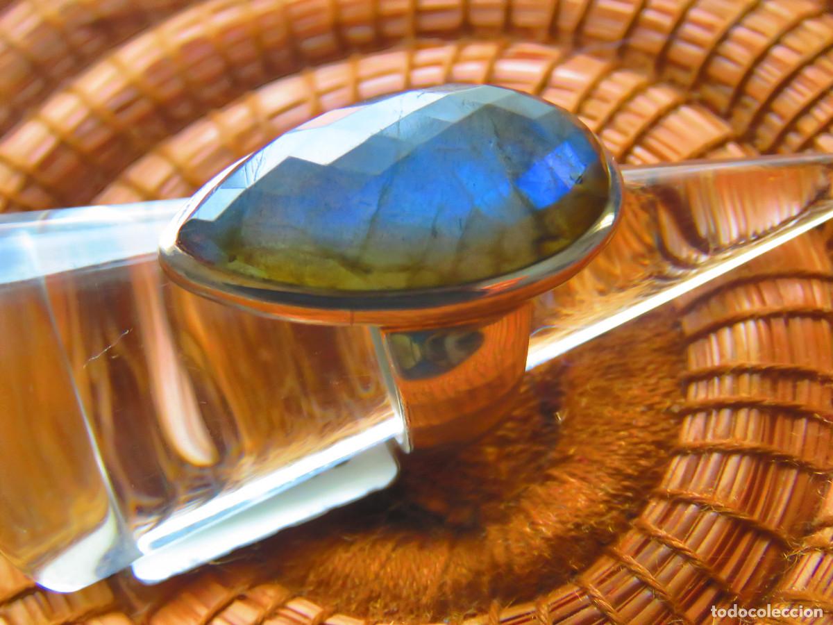 Joyeria: Anillo de plata con gema de Labradorita - Foto 3