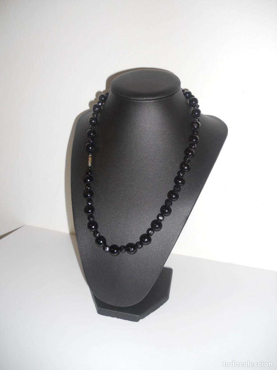 Joyeria: ANTIGUO COYAR DE TURMALINA NEGRA - Foto 8