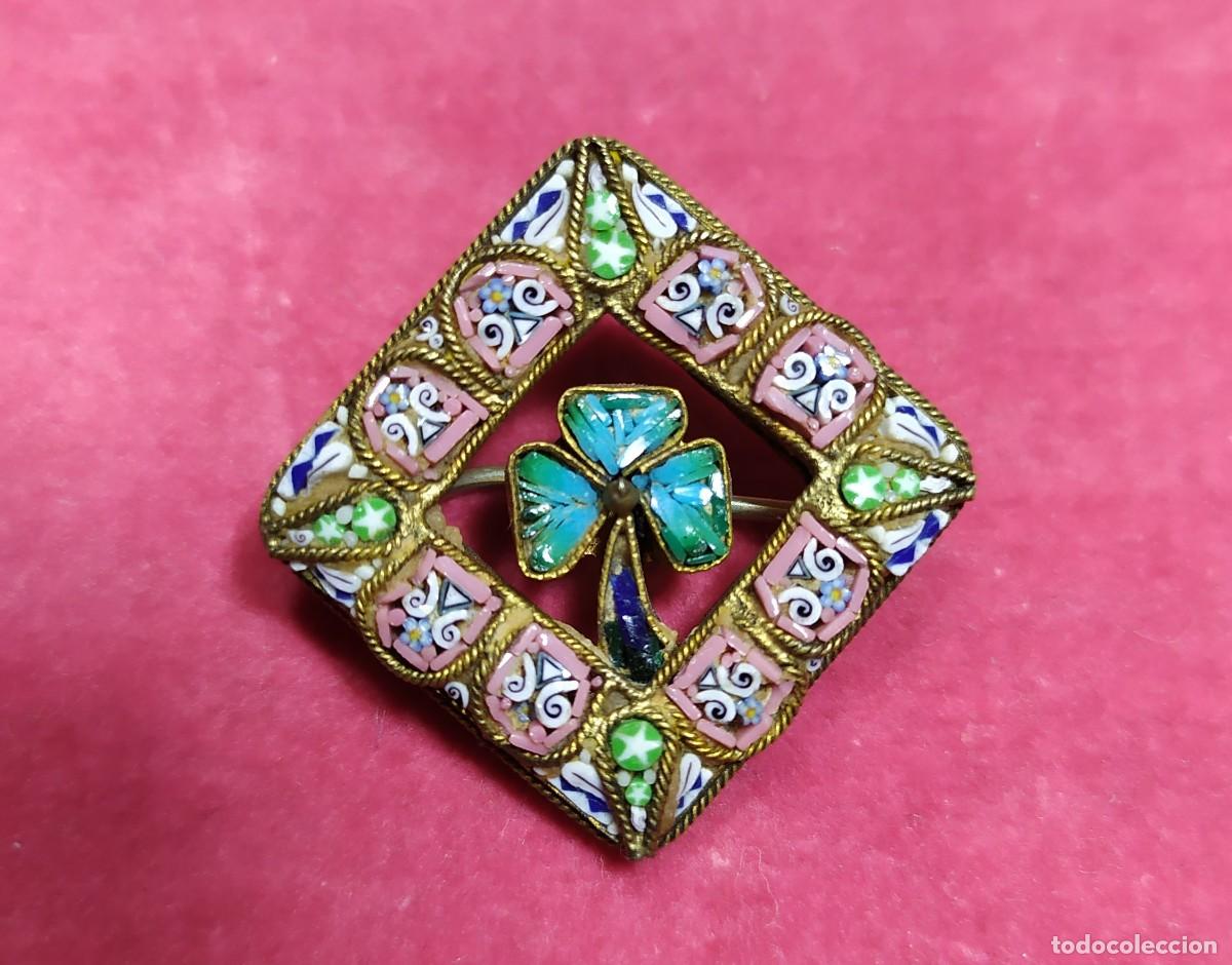 Joyeria: BROCHE DE MICROMOSAICO, S. XIX - Foto 1