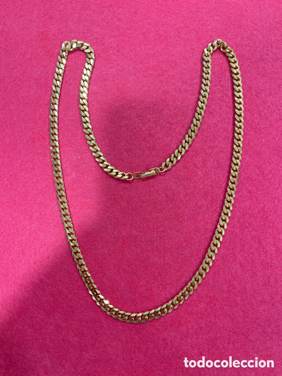Joyeria: Bonita cadena Chapada en oro y de gran tama&ntilde;o. - Foto 1