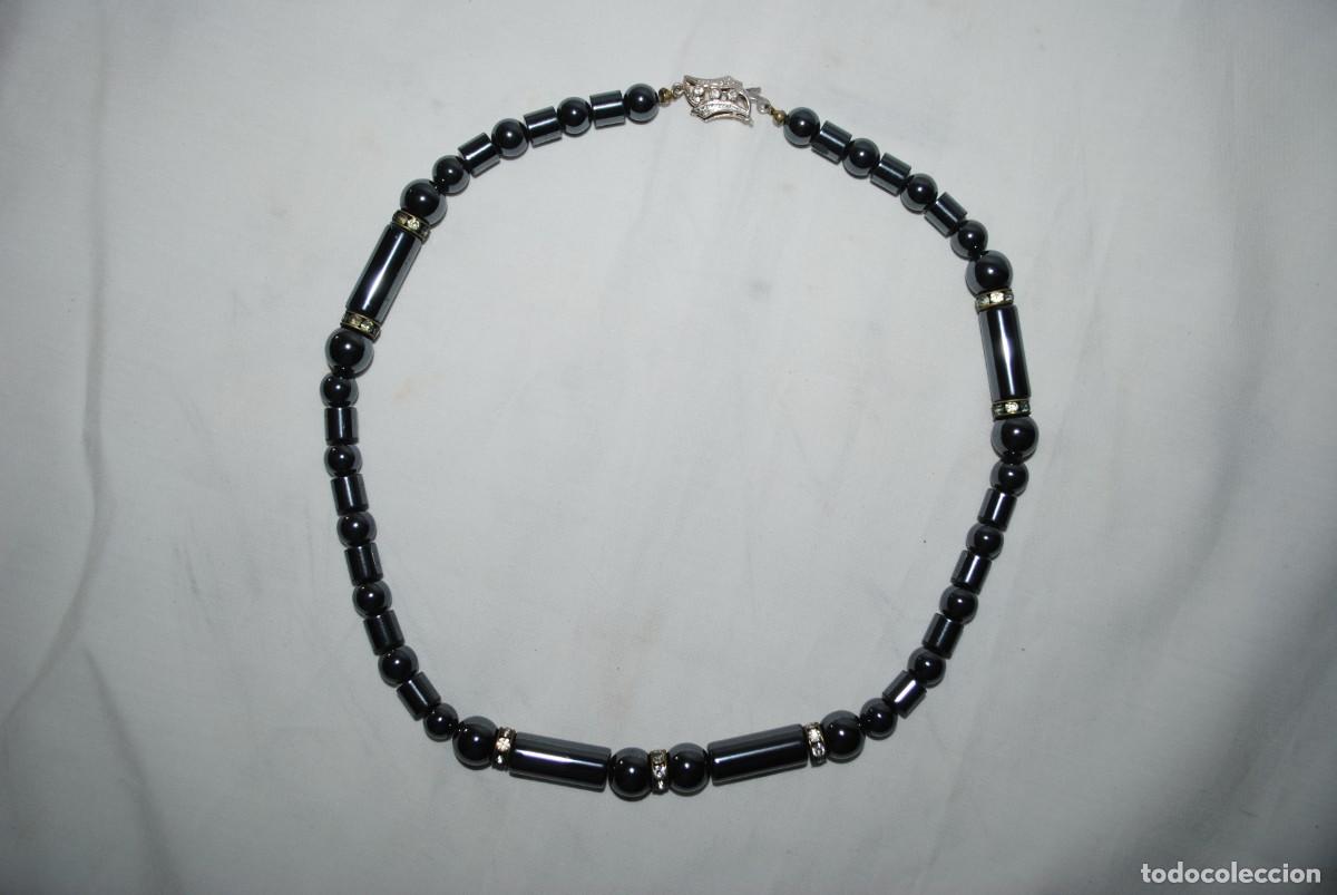 Joyeria: COLLAR DE HEMATITES Y BROCHE DE PLATA . - Foto 1