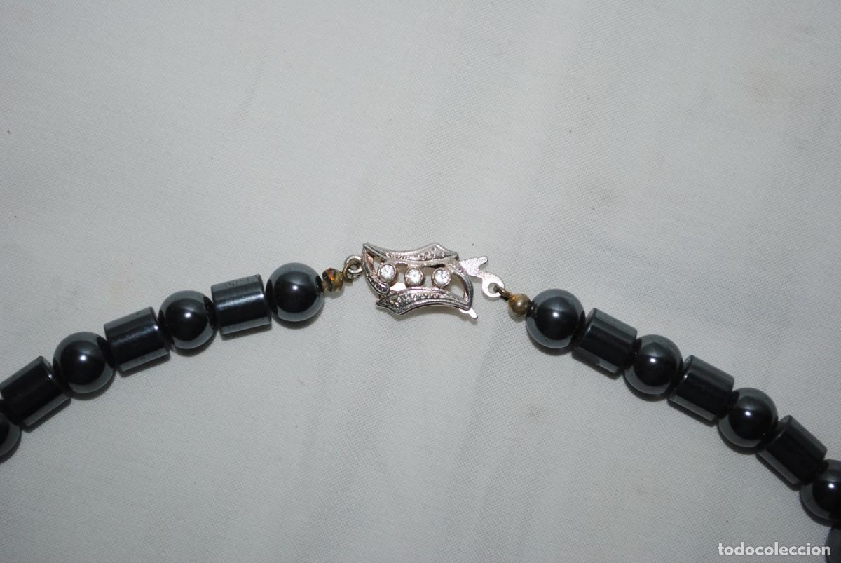 Joyeria: COLLAR DE HEMATITES Y BROCHE DE PLATA . - Foto 3