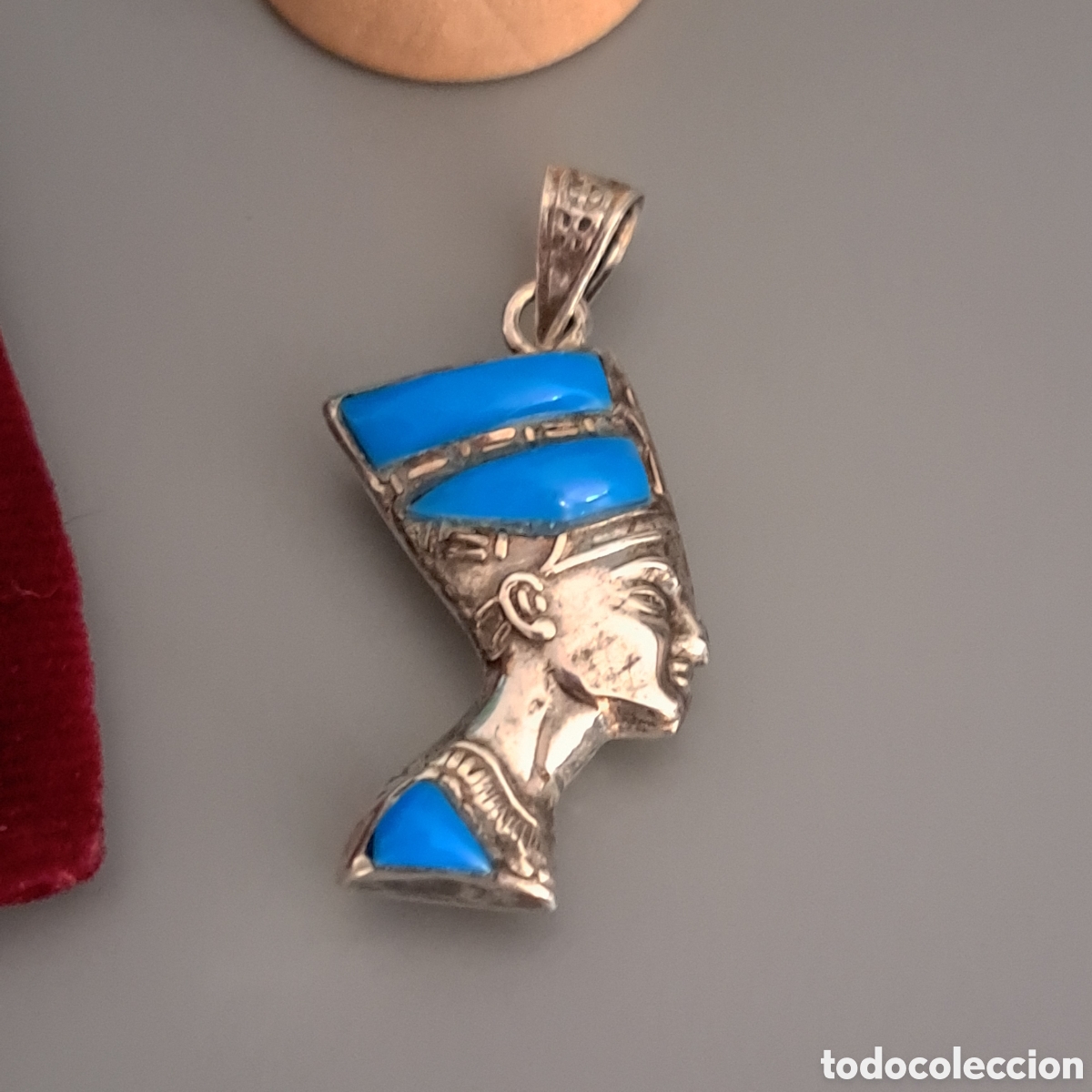 Joyeria: FANT&Aacute;STICO COLGANTE DE PLATA DE ISIS. REF S3 C EGIPTO - Foto 1