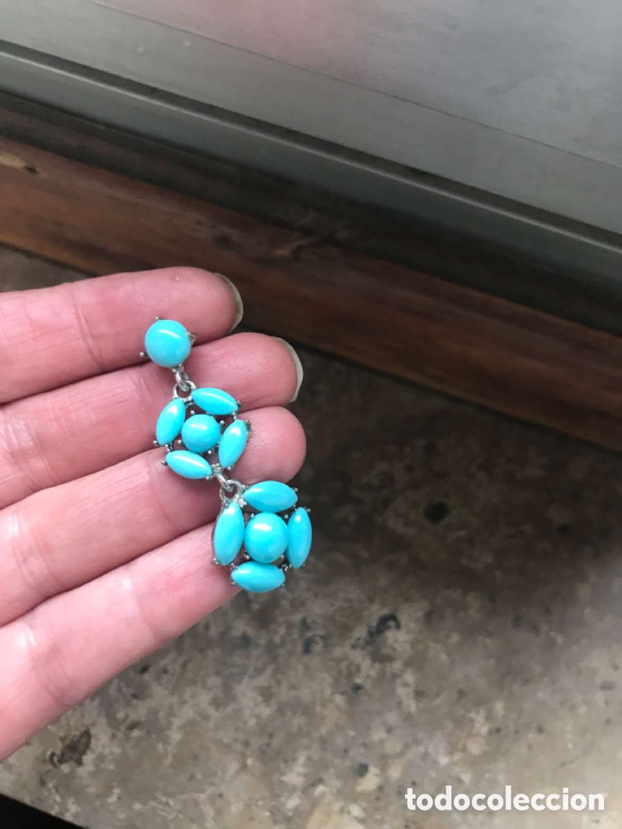 Joyeria: Pendientes de cabujones de turquesa - Foto 5