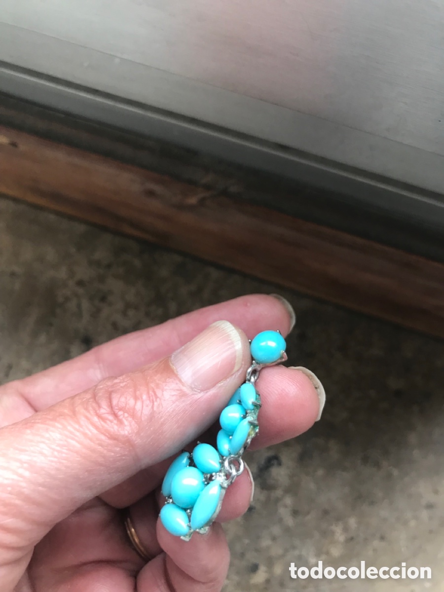 Joyeria: Pendientes de cabujones de turquesa - Foto 6