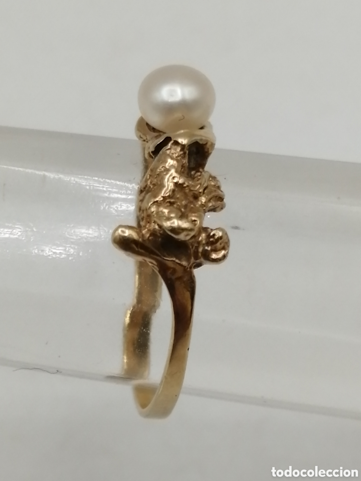Joyeria: Anillo oro 14 quilates y perla - Foto 3