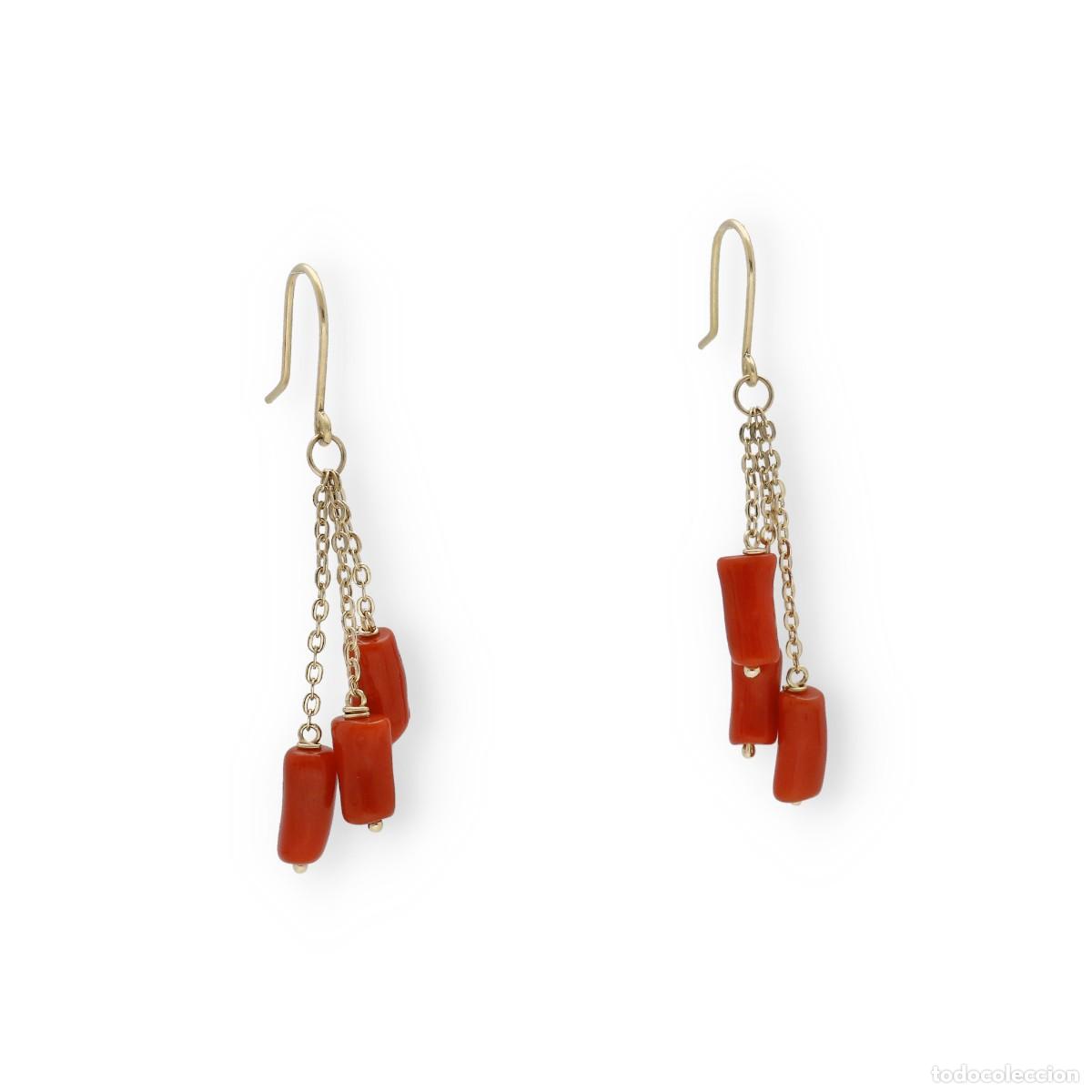 Joyeria: Pendientes de oro 18k con Corales naturales - Foto 3