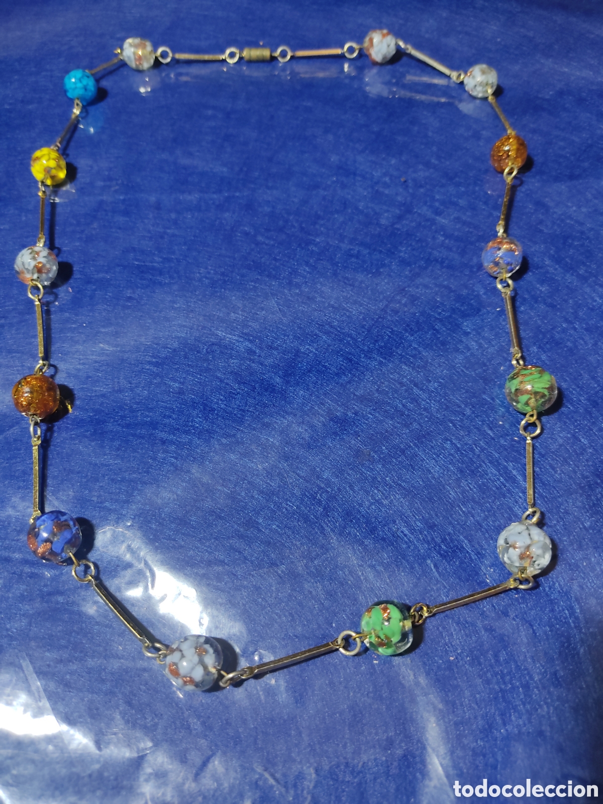 Joyeria: Collar largo de cristal de Murano. Vintage. - Foto 2