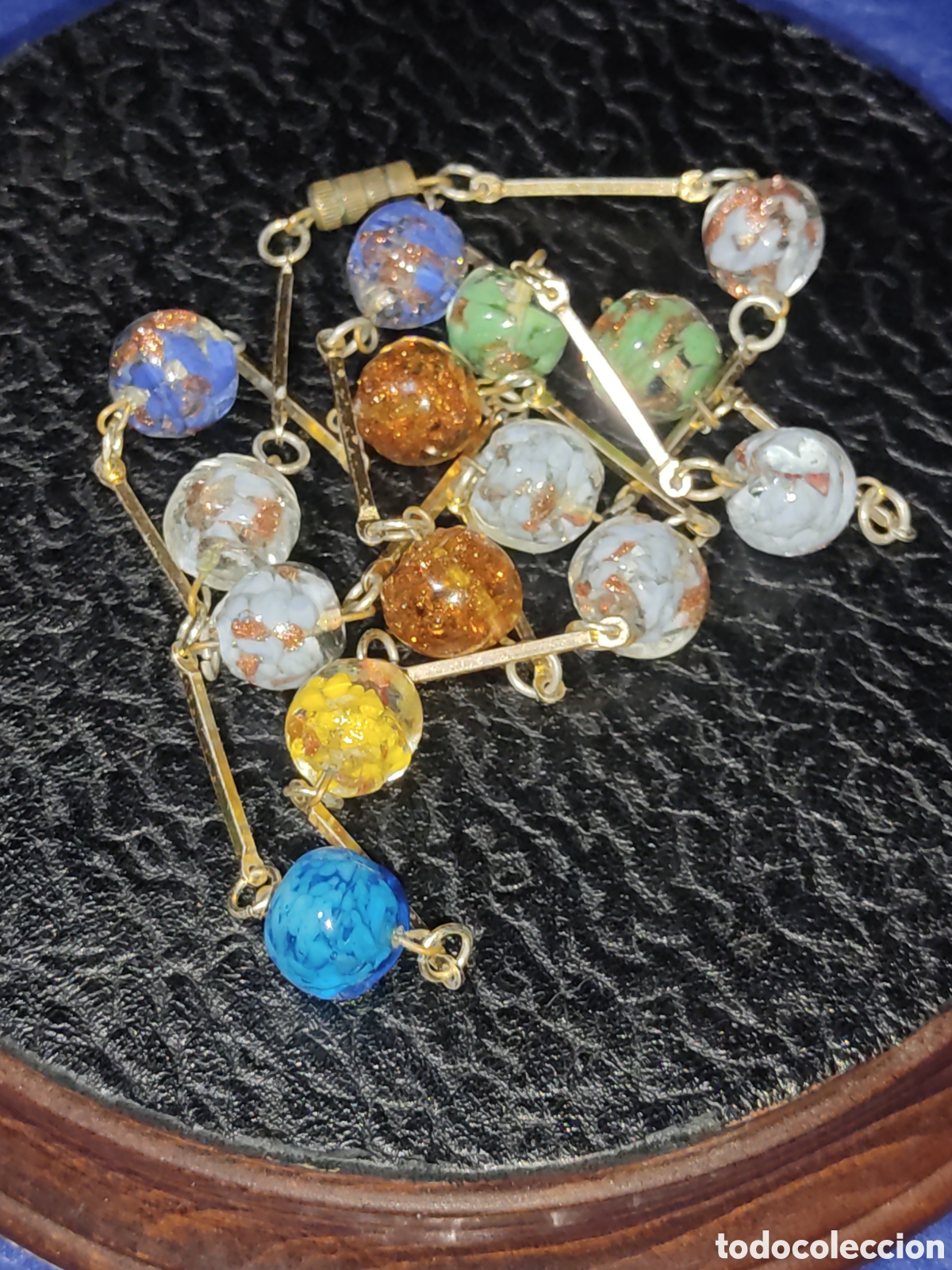 Joyeria: Collar largo de cristal de Murano. Vintage. - Foto 4