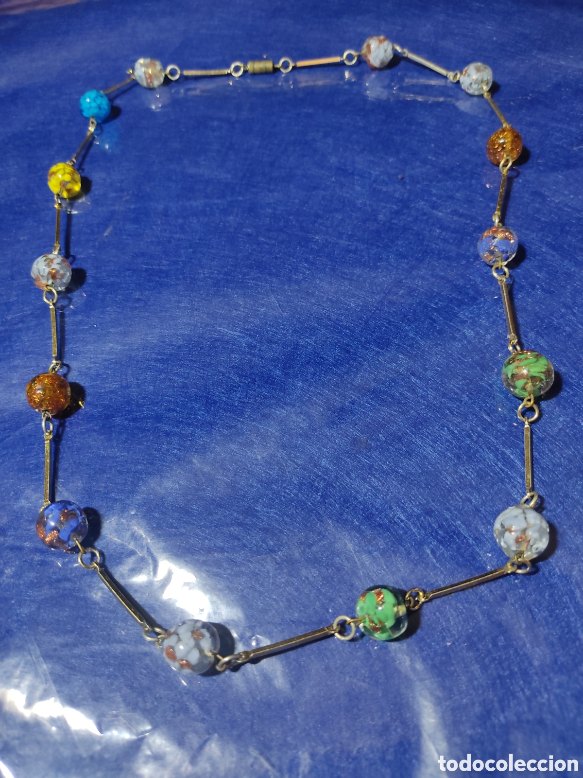 Joyeria: Collar largo de cristal de Murano. Vintage. - Foto 1