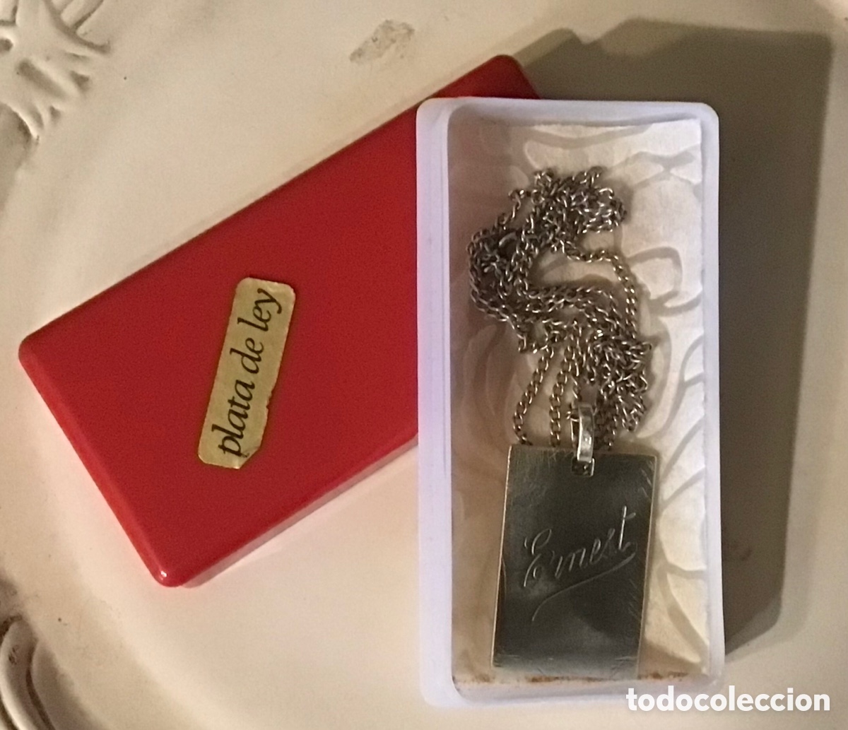 Joyeria: PLACA y CADENA de PLATA de LEY - Foto 3