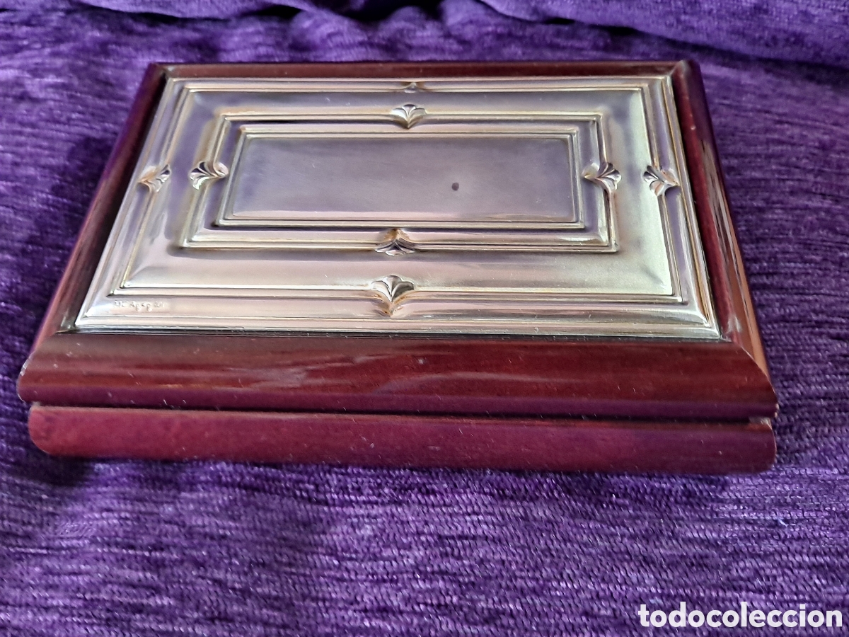 Joyeria: JOYERO DE MADERA CON LAMINADO DE PLATA, VER - Foto 3