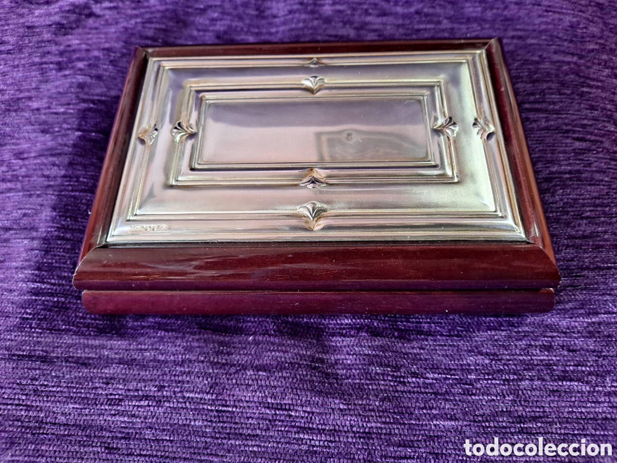 Joyeria: JOYERO DE MADERA CON LAMINADO DE PLATA, VER - Foto 1