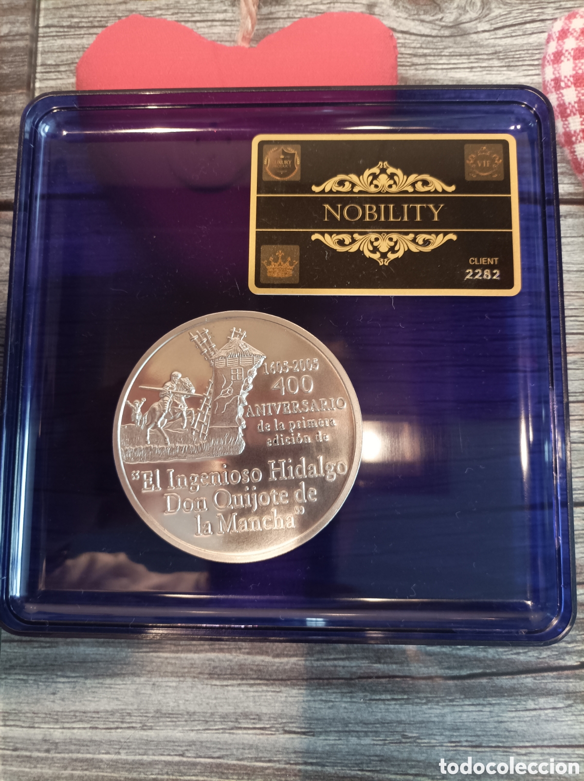 Joyeria: Moneda de plata Miguel de Cervantes Saavedra,255gr. - Foto 2