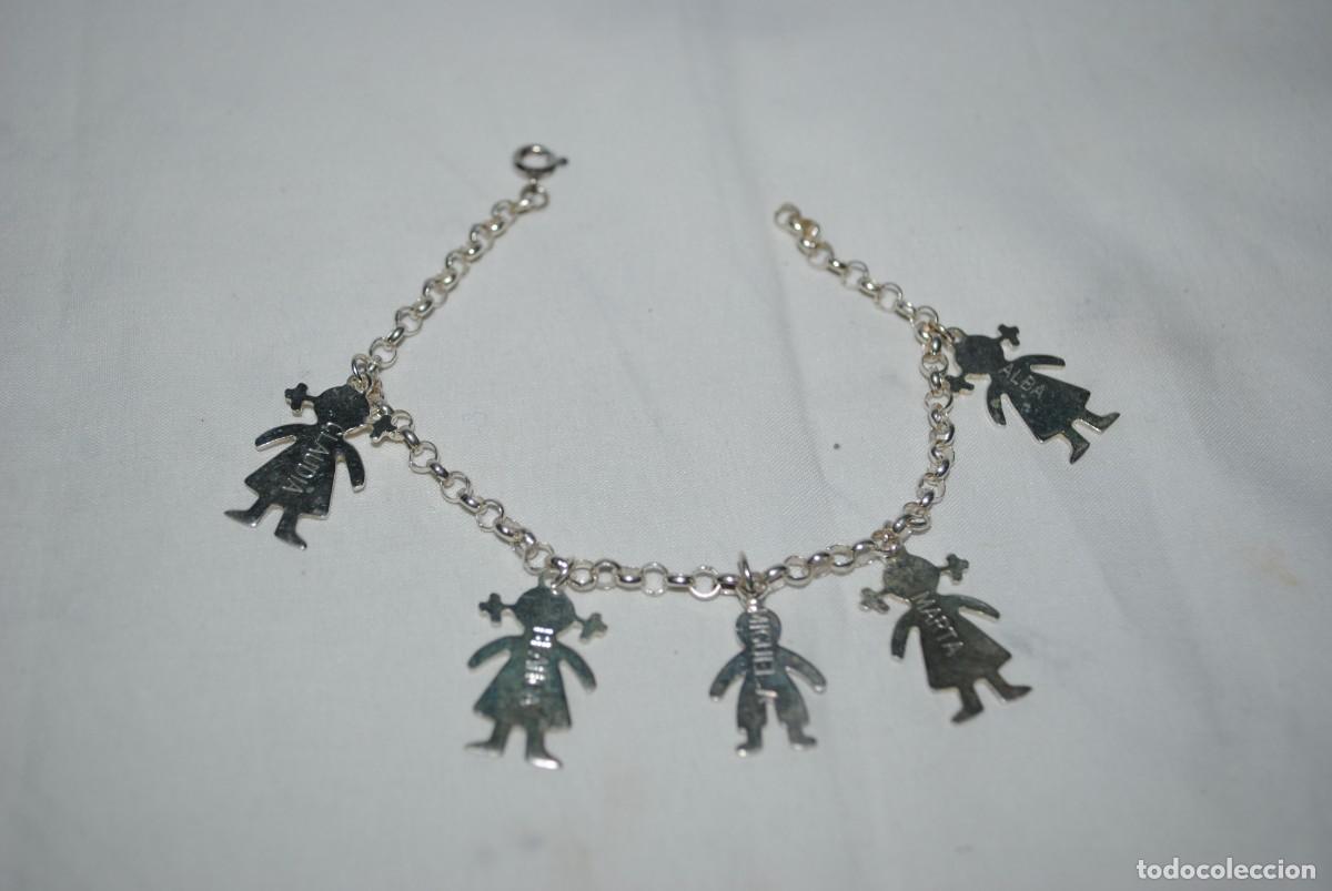 Joyeria: PULSERA DE PLATA CON MU&Ntilde;ECOS RECORDATORIOS - Foto 2