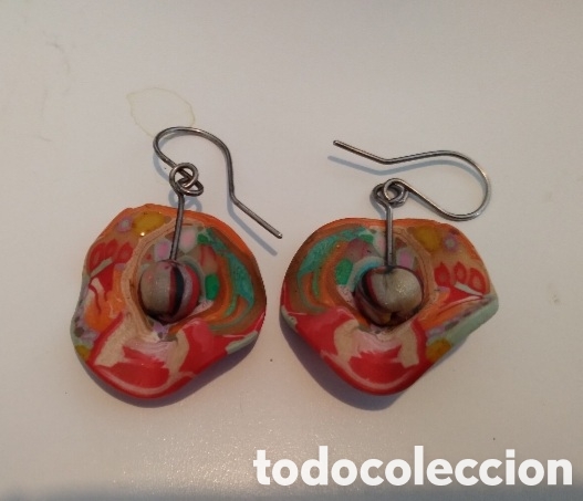 Joaillerie: Preciosos pendientes artesanales hechos y pintados a mano