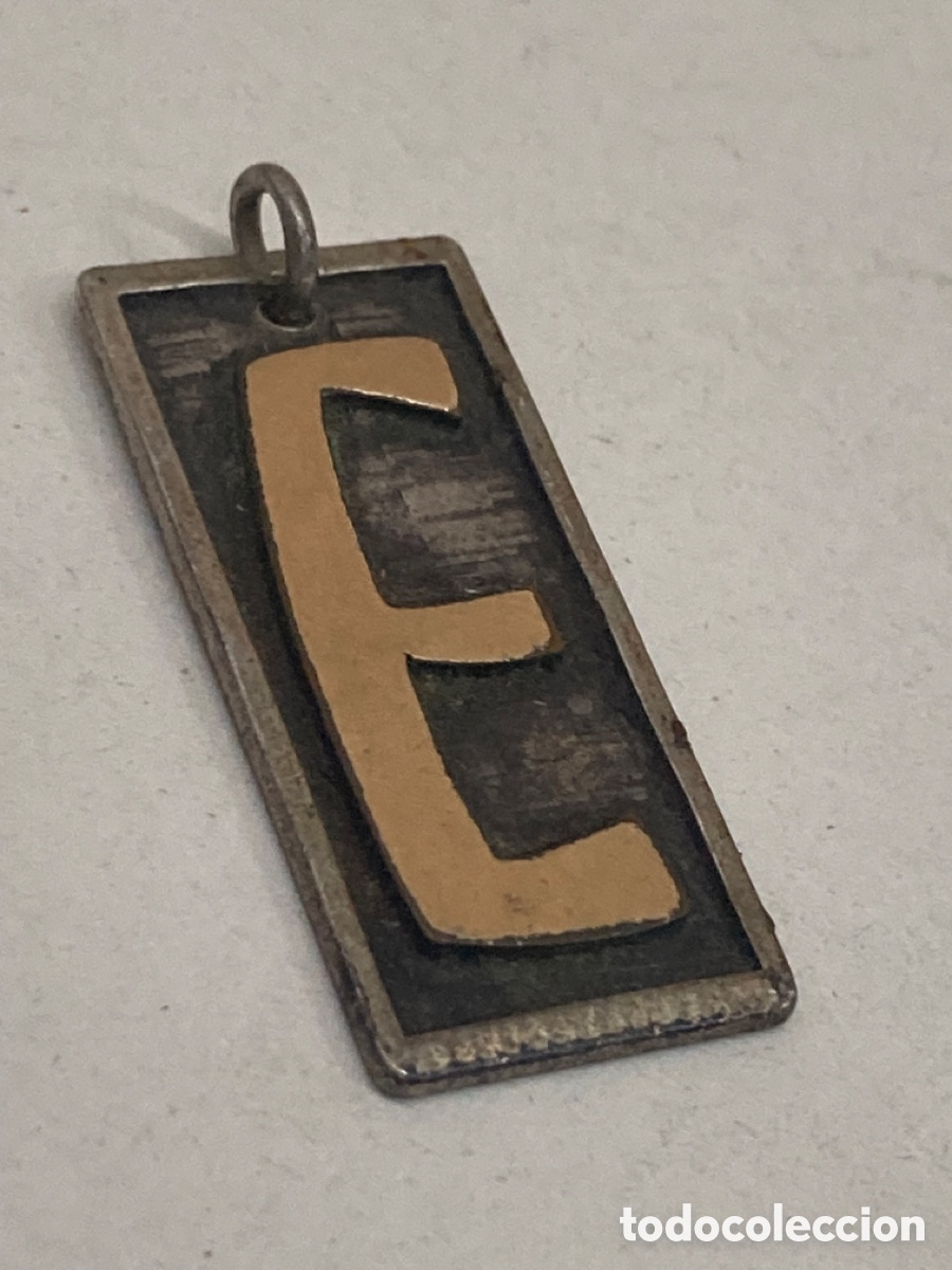 Joyeria: Colgante de plata letra E chapada oro C25 - Foto 1