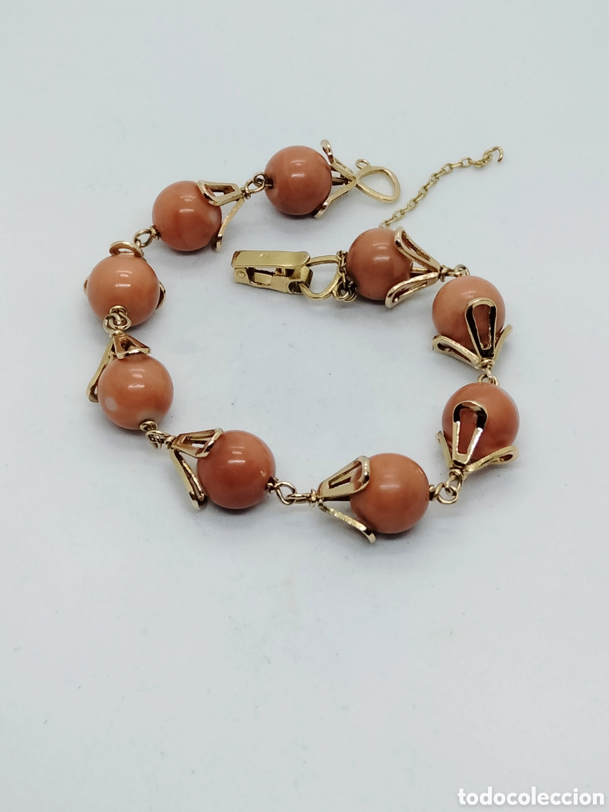 Joyeria: Pulsera coral oro 18 kts. 26,9grms - Foto 1
