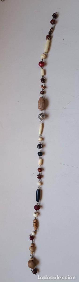 Joyeria: Antiguo collar de hueso y marfil - Foto 2