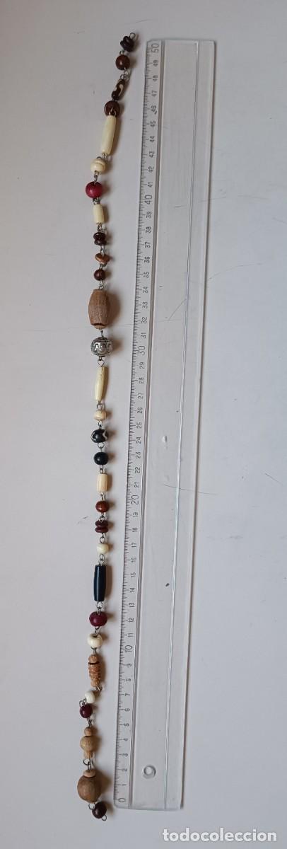 Joyeria: Antiguo collar de hueso y marfil - Foto 3