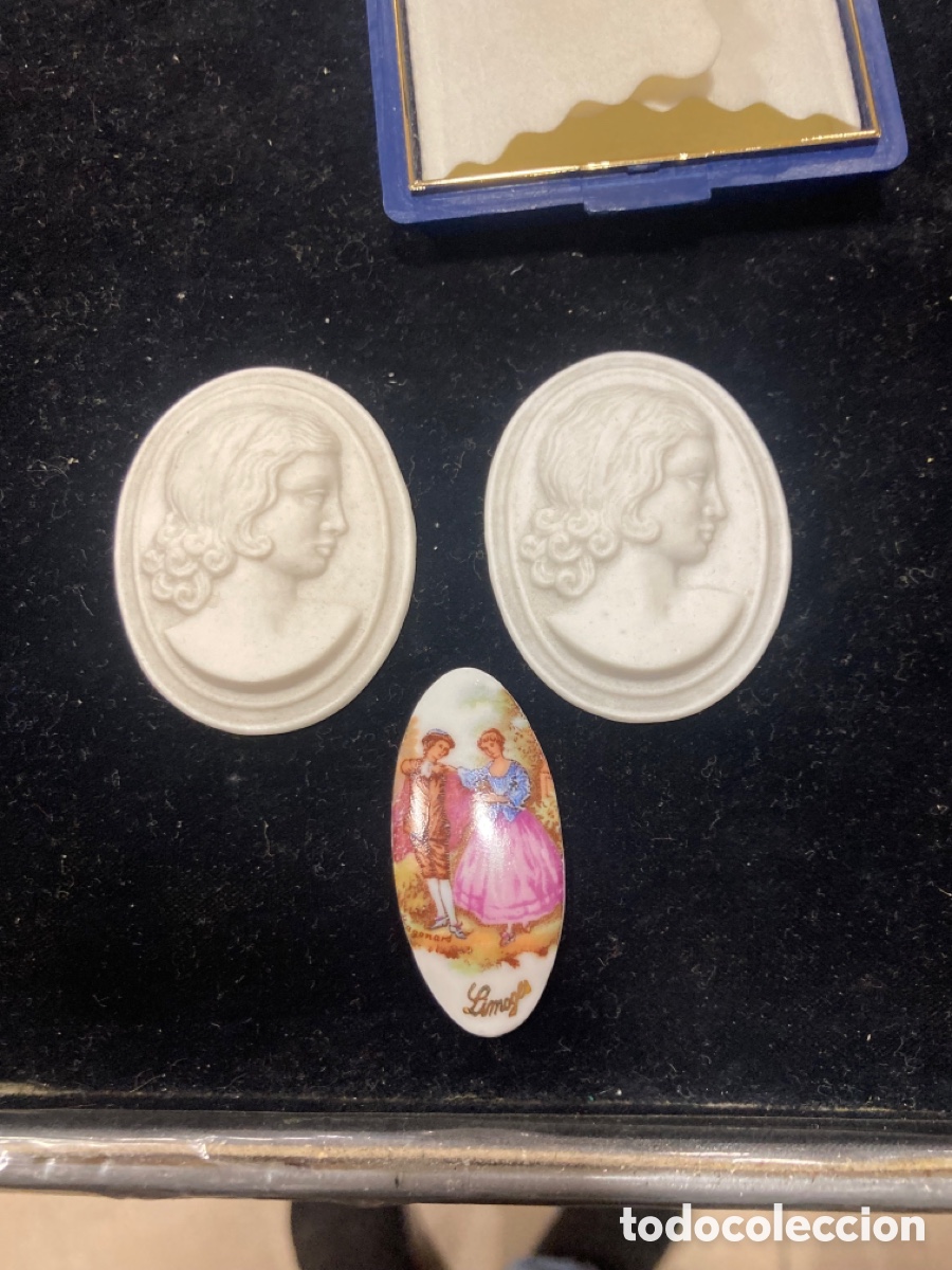 Joyeria: Lote de 3 camafeos antiguos - Foto 1