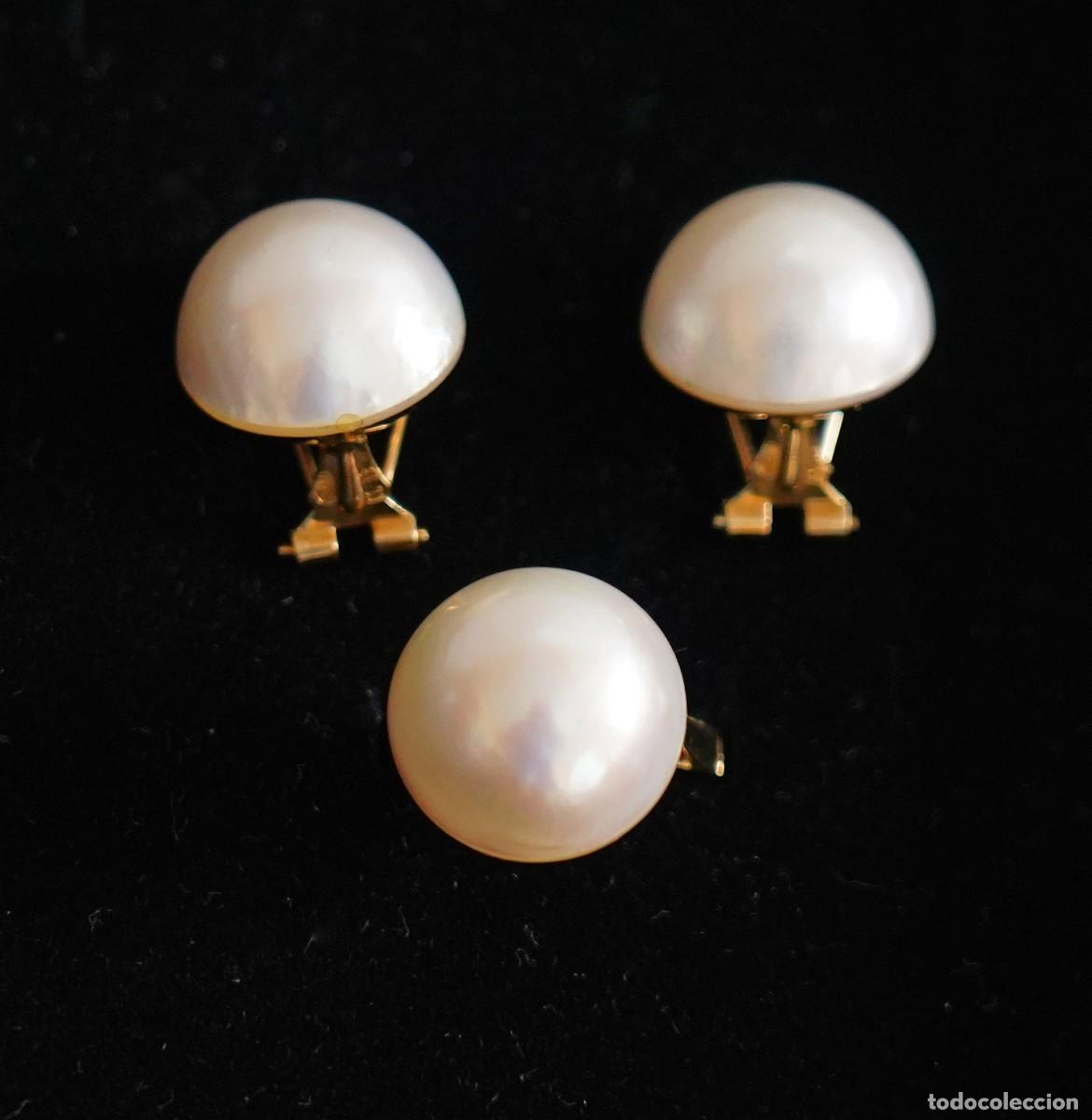 Joyeria: CONJUNTO ANILLO Y PENDIENTES , Perla Japonesa - Foto 5