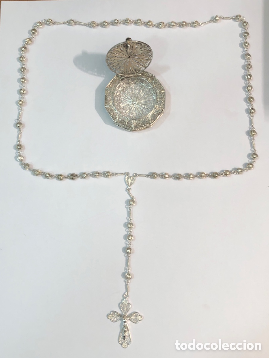 Joyeria: Rosario con estuche plata - Foto 3