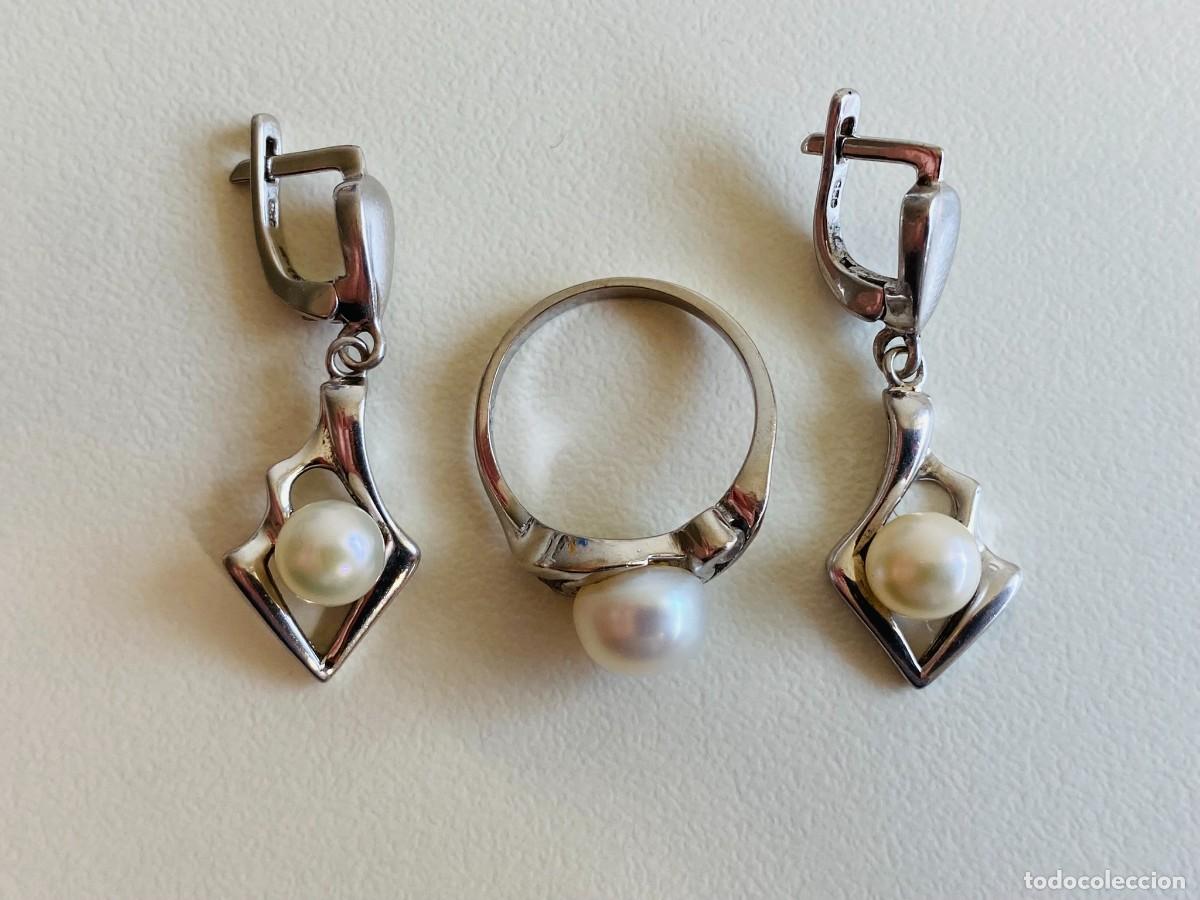 Joyeria: Pendientes y anillo de plata 925 - Foto 1