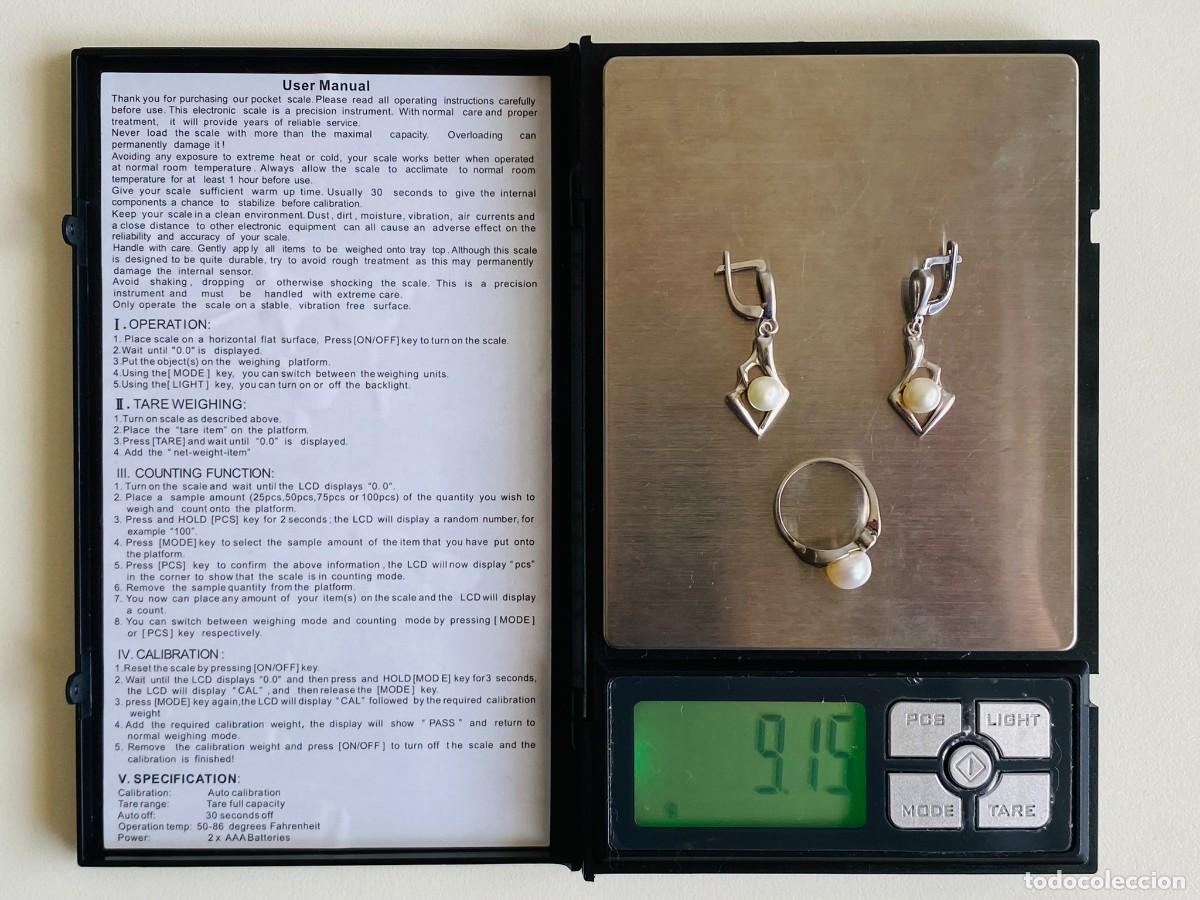 Joyeria: Pendientes y anillo de plata 925 - Foto 9