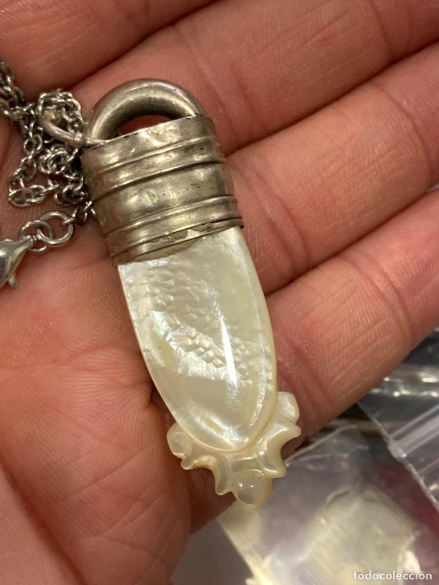 Joyeria: Bonito colgante y cadena, n&aacute;car y plata - Foto 3