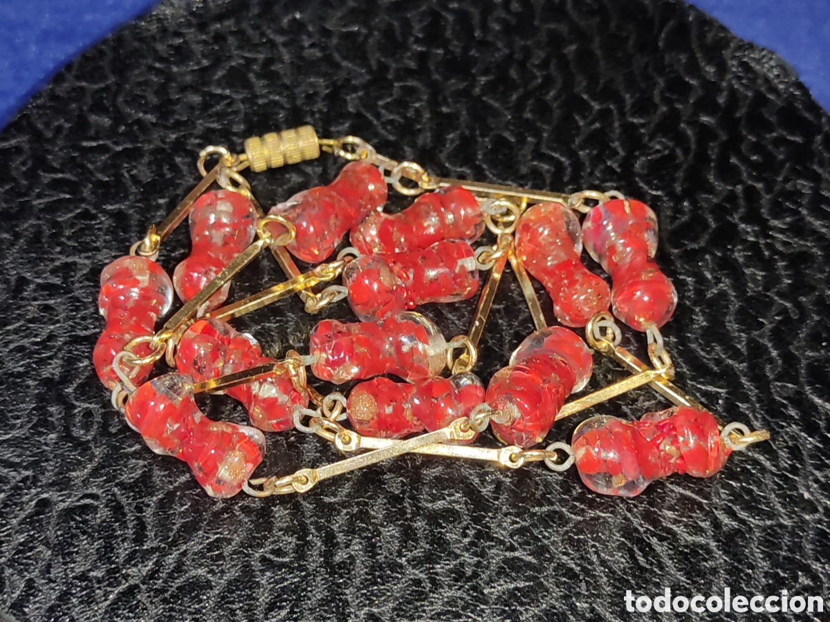 Joyeria: Collar largo de cristal de Murano, vintage. - Foto 4