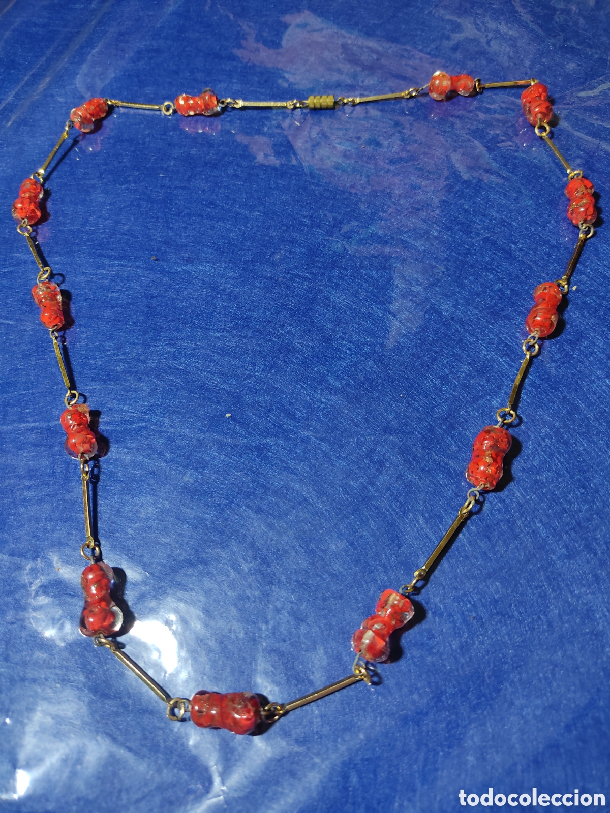Joyeria: Collar largo de cristal de Murano, vintage. - Foto 1